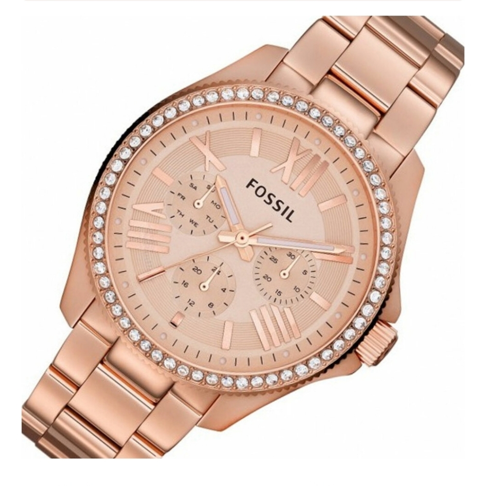 Fossil Cecile Analog Watch in Rose Gold